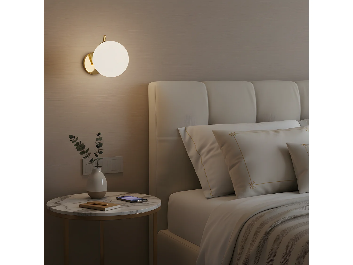 Applique Murale Toolight G100-1W Gold White