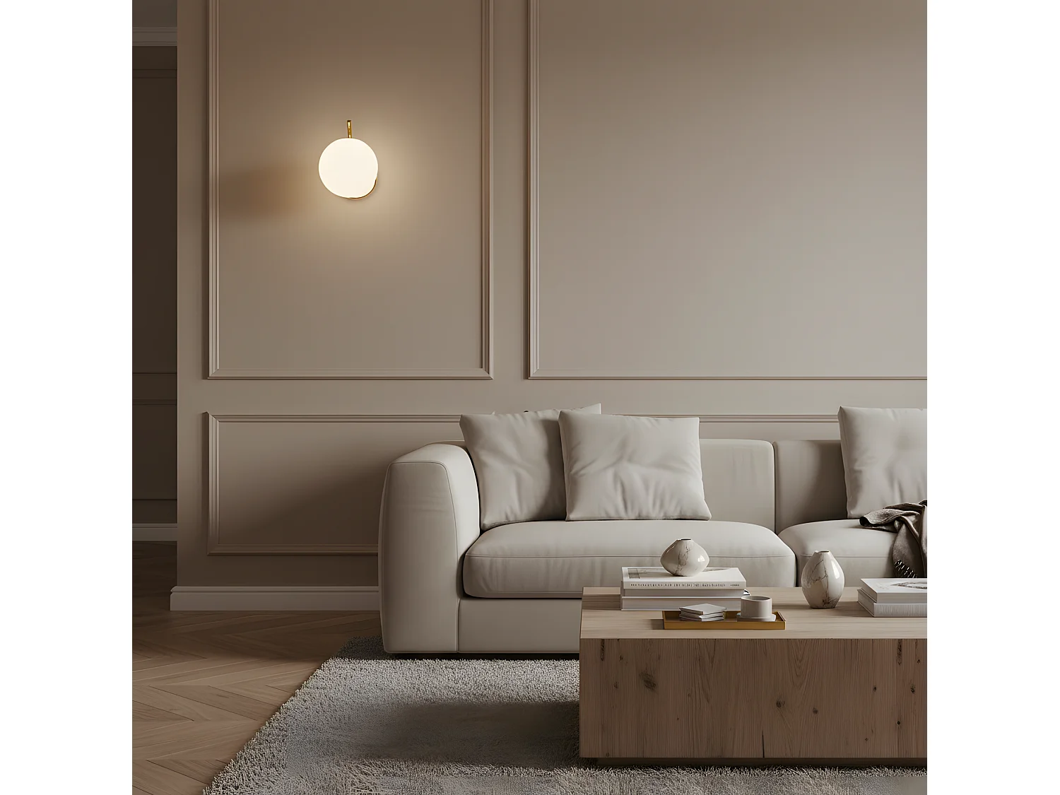 Applique Murale Toolight G100-1W Gold White