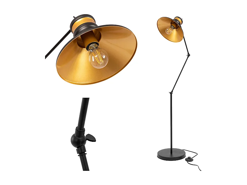 Lampada Da Terra Toolight App542-1F Black