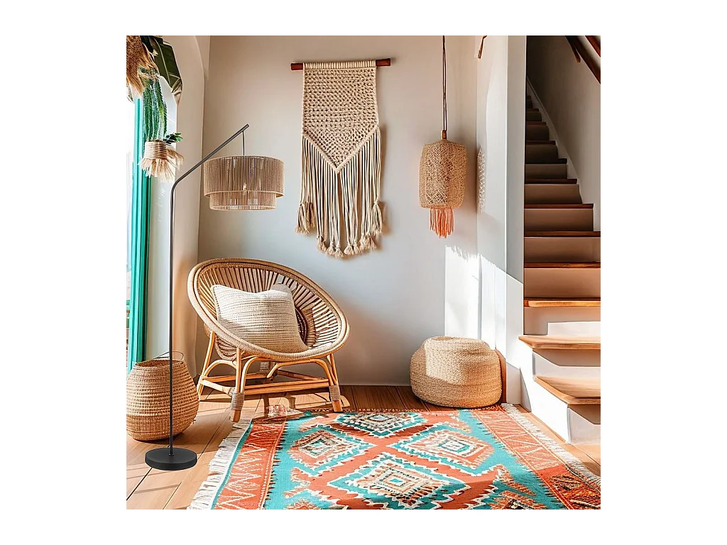 Lampe Autoportante Toolight App1839-1F Black Brown