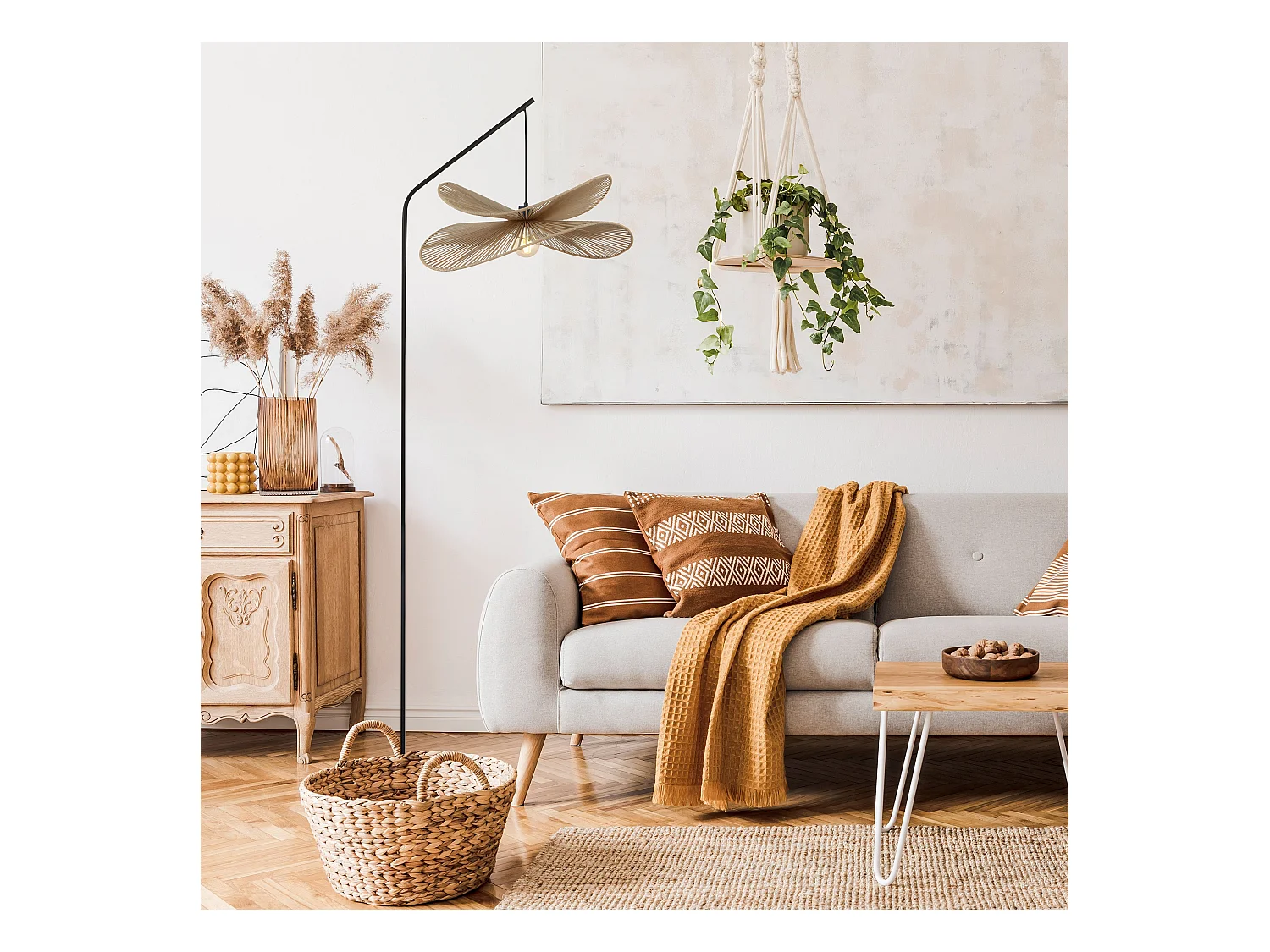 Staande Lamp Toolight App1830-1F Black Brown