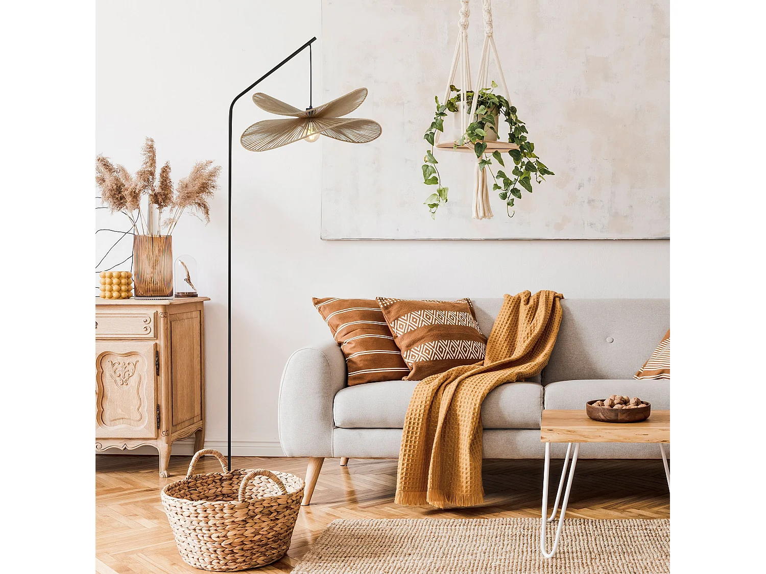 Lampe Autoportante Toolight App1830-1F Black Brown