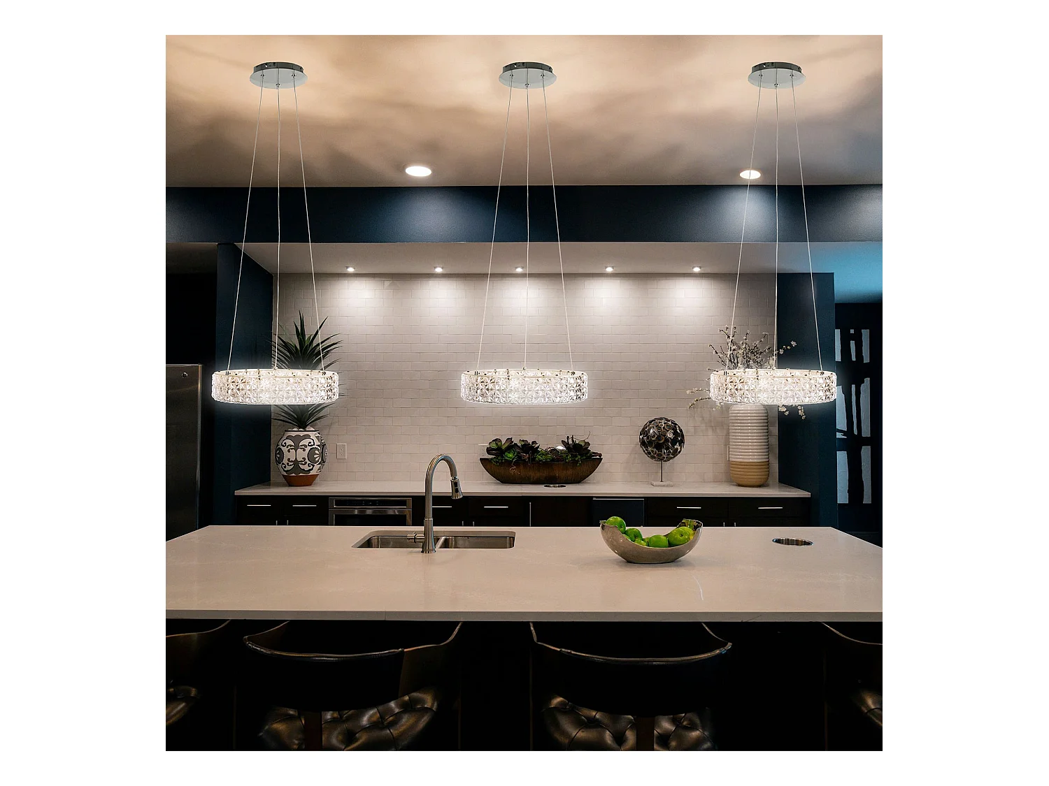 Lampe Suspendue Led Toolight Ms003-Cp Chrome