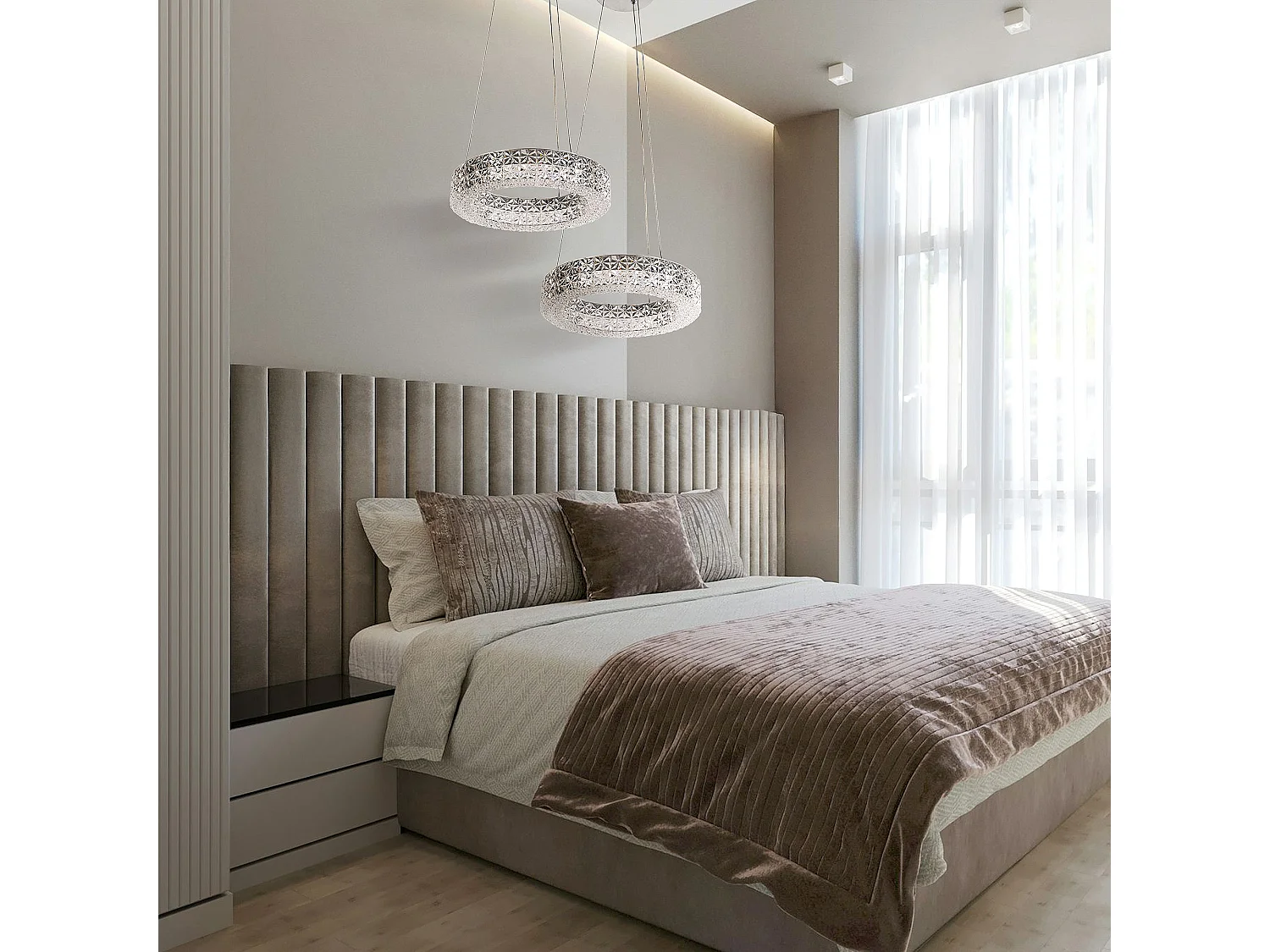 Lampe Suspendue Led Toolight Ms003-Cp Chrome