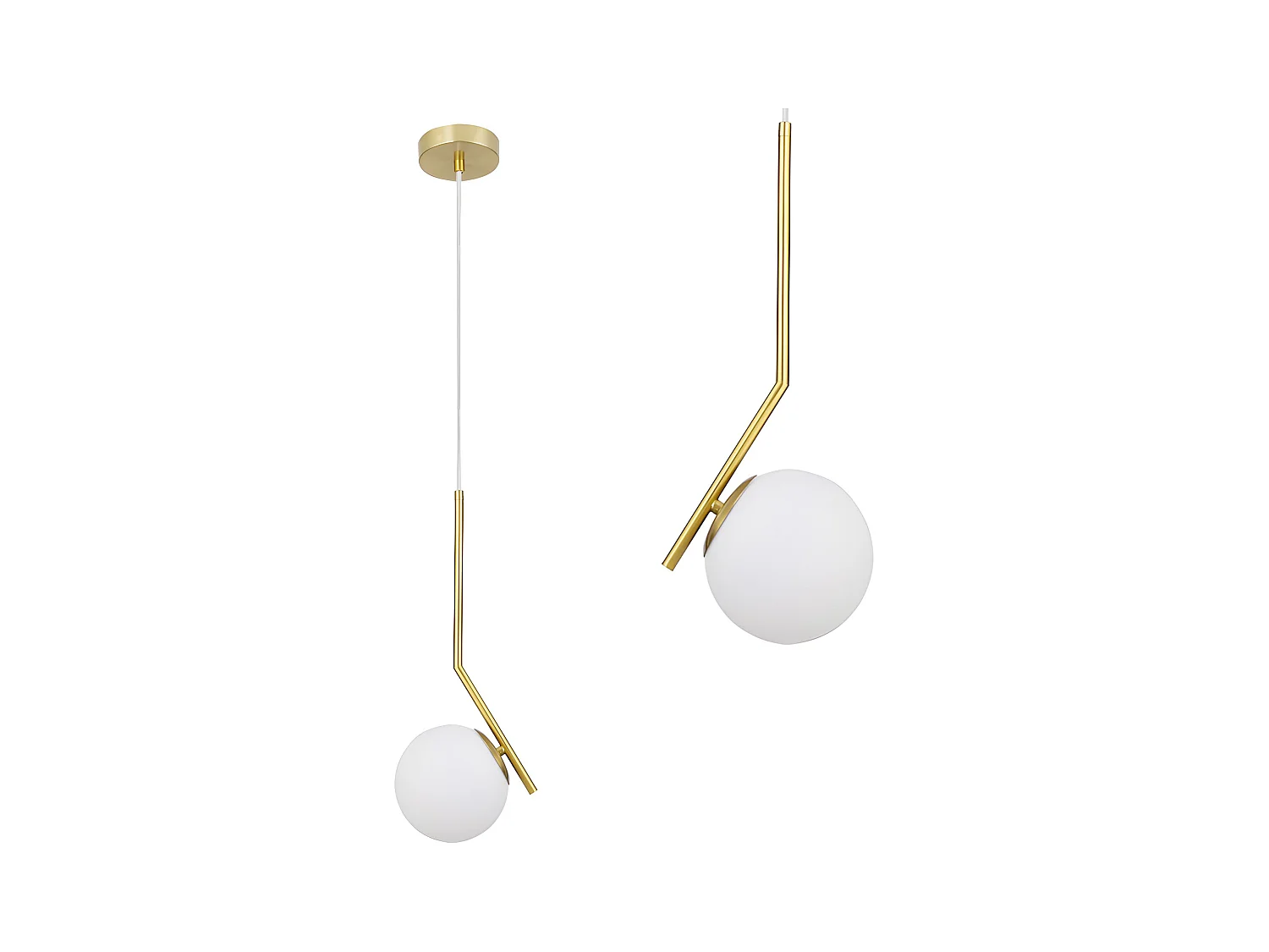 Lampe Suspendue Toolight G106-1W Gold White