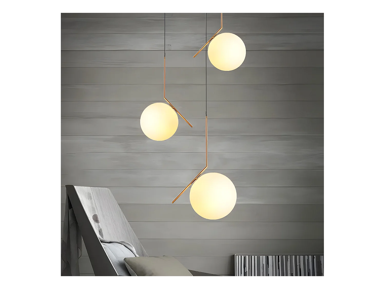 Lampe Suspendue Toolight G106-1W Gold White