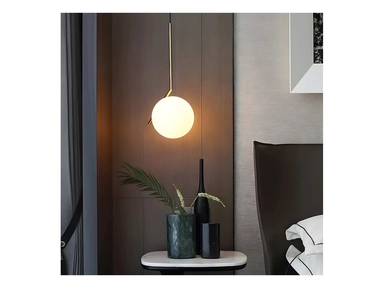 Lampe Suspendue Toolight G106-1W Gold White