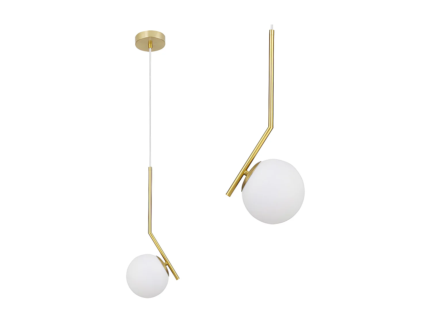 Lampe Suspendue Toolight G106-1W Gold White