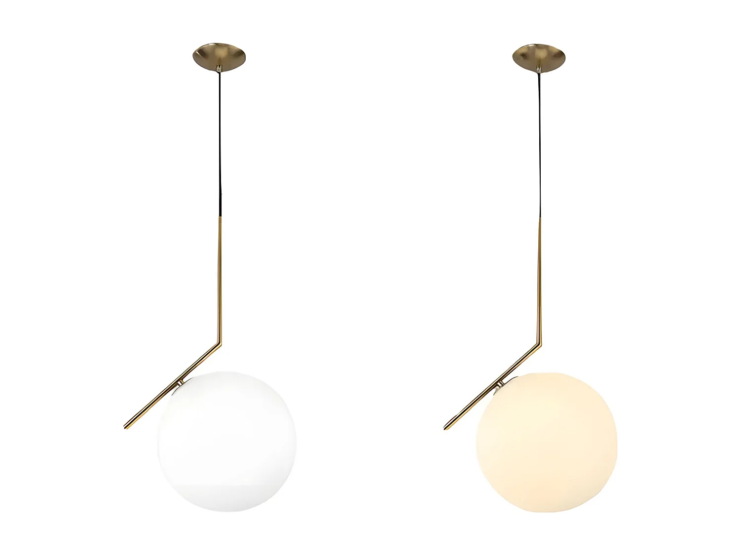 Lampe Suspendue Toolight G106-1W Gold White