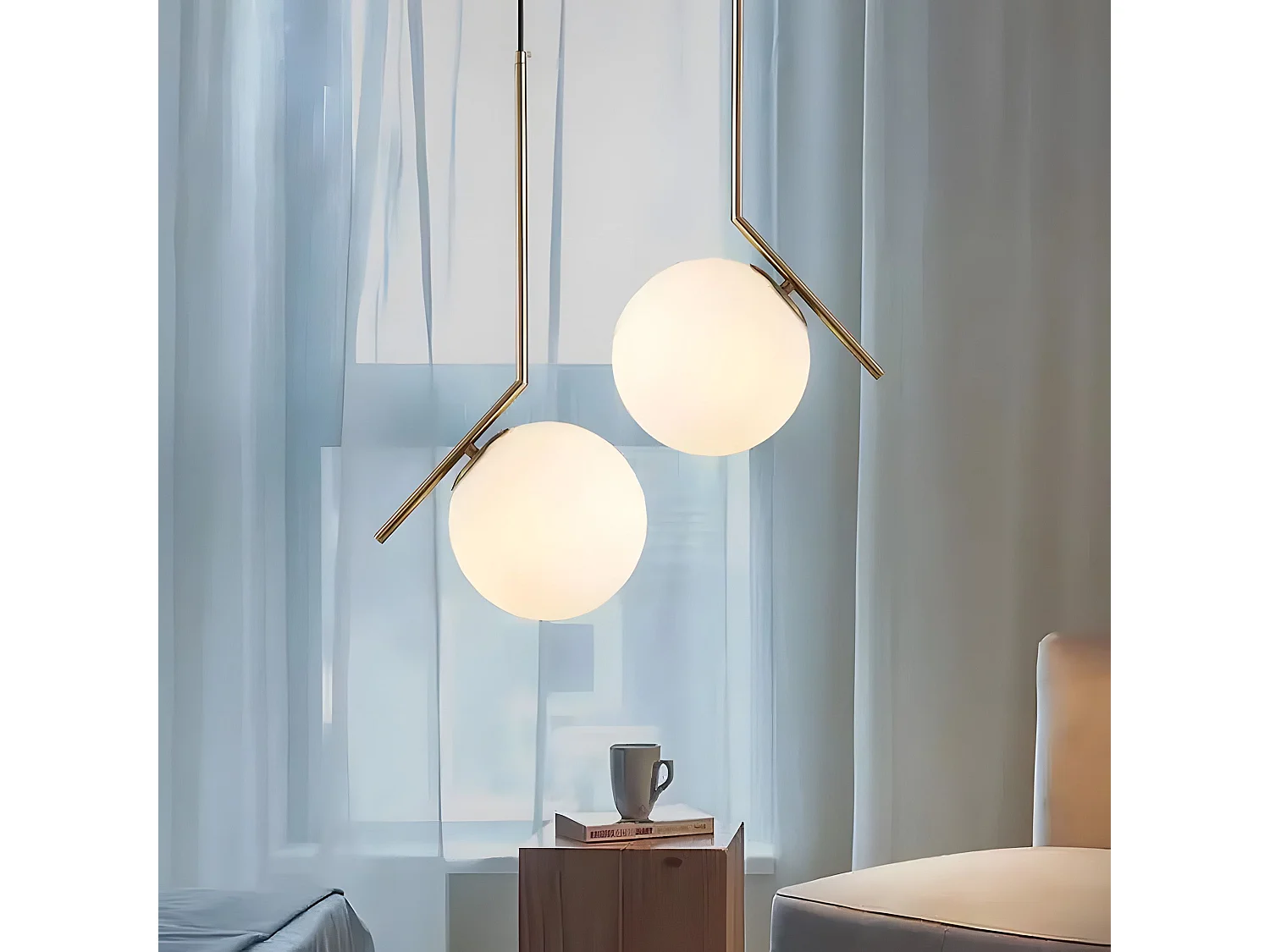Lampe Suspendue Toolight G106-1W Gold White