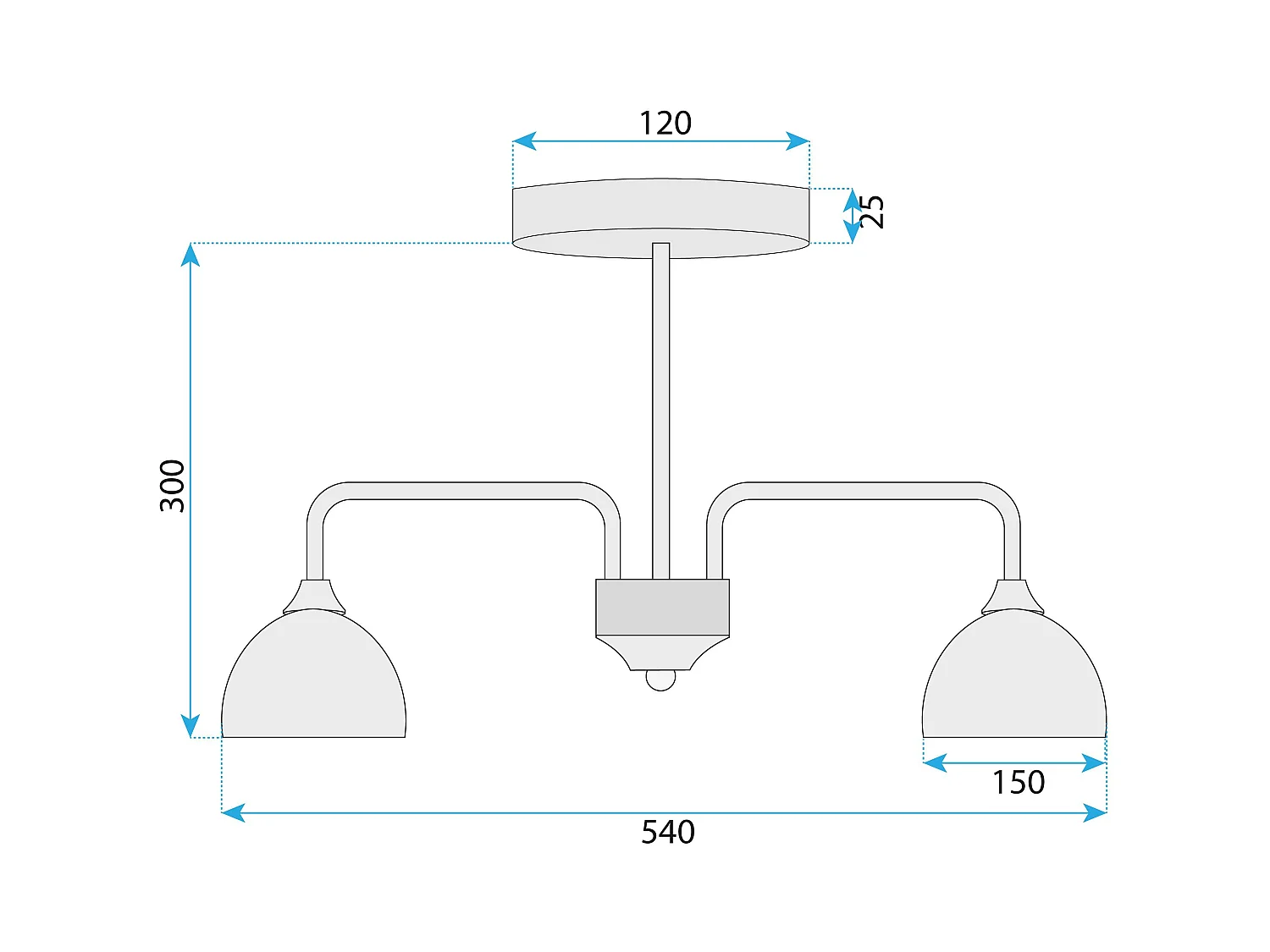 Lampe Suspendue Toolight G084-3C Black Grey