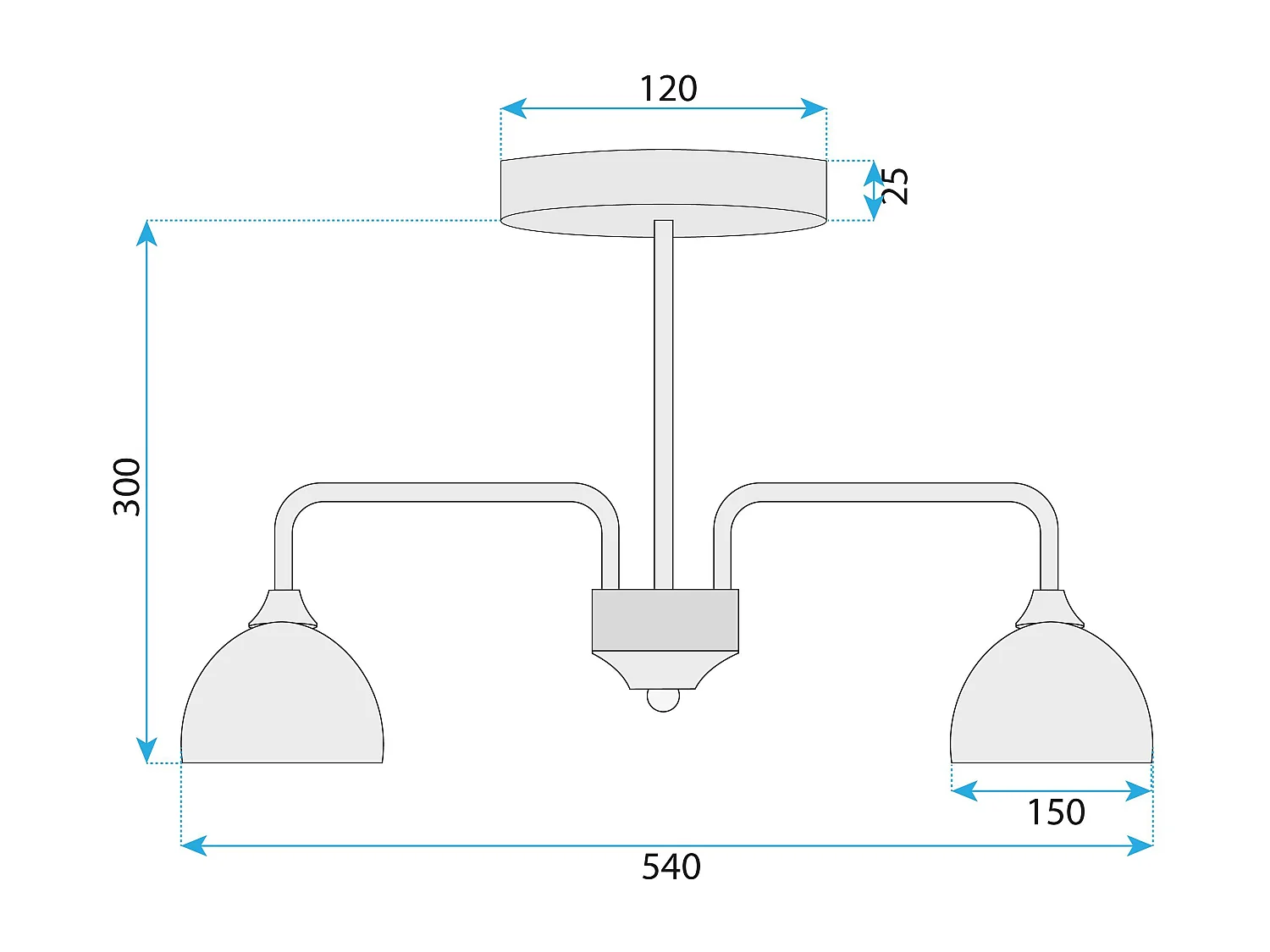 Lampe Suspendue Toolight G084-3C Black Grey