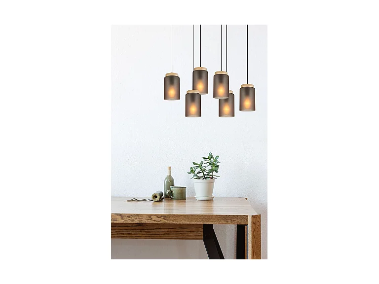 Lampe Suspendue Toolight App1813-6Cp Grey