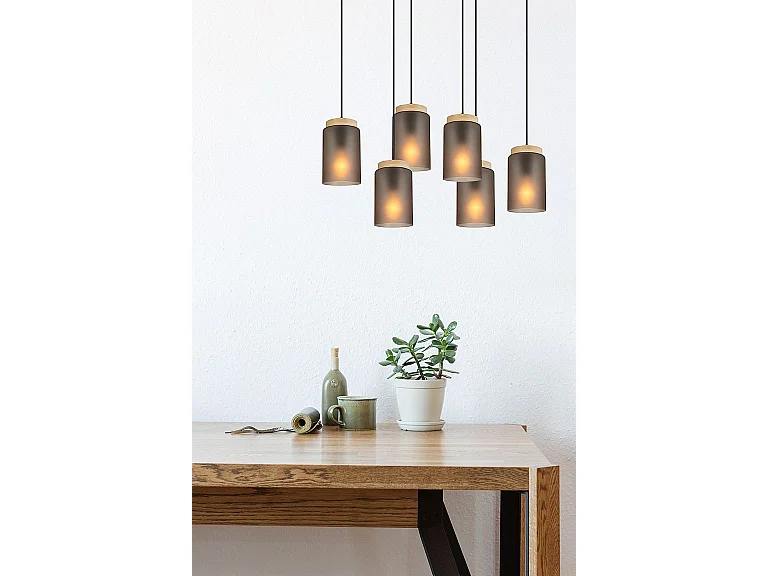 Lampe Suspendue Toolight App1813-6Cp Grey