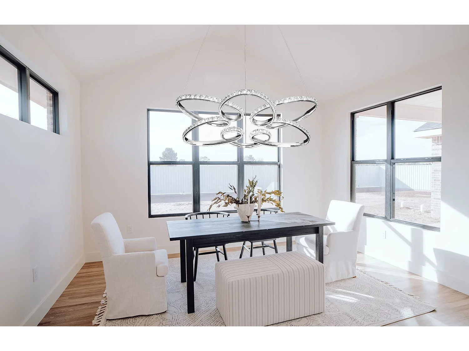 Lampe Suspendue Led Toolight G002-Cp Chrome