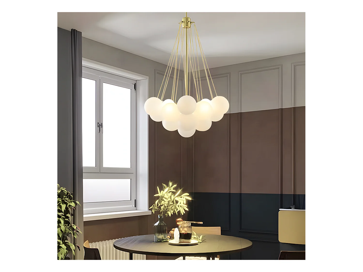 Lampe Suspendue Toolight App1688-12Cp Gold