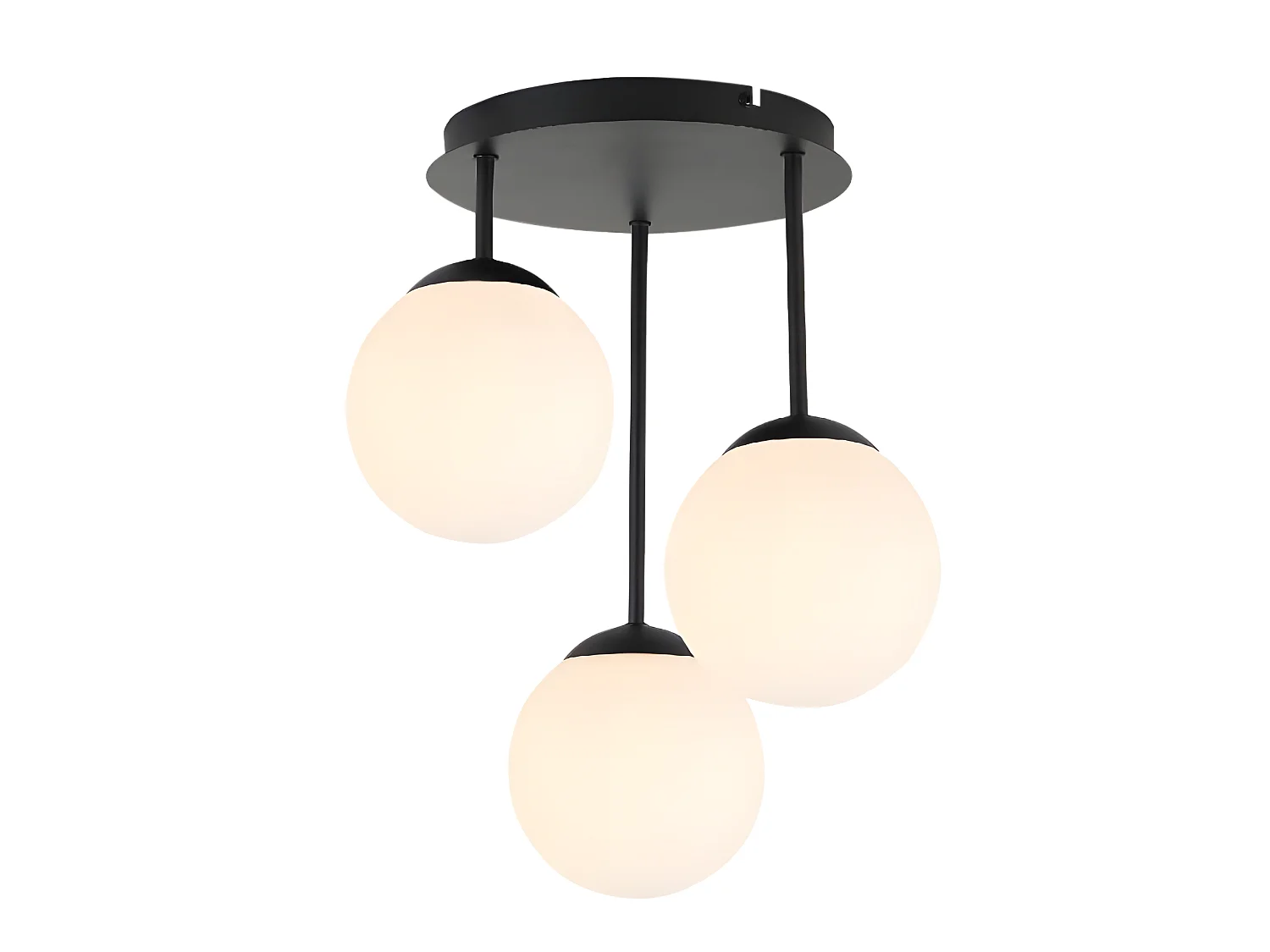 Lampe Suspendue Toolight App1815-3Cpr Black White