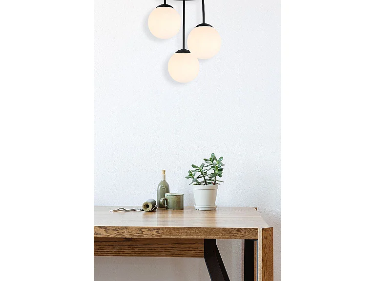 Lampe Suspendue Toolight App1815-3Cpr Black White