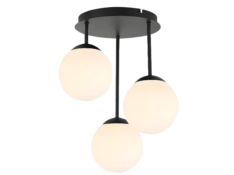 Hanglamp Toolight App1815-3Cpr Black White