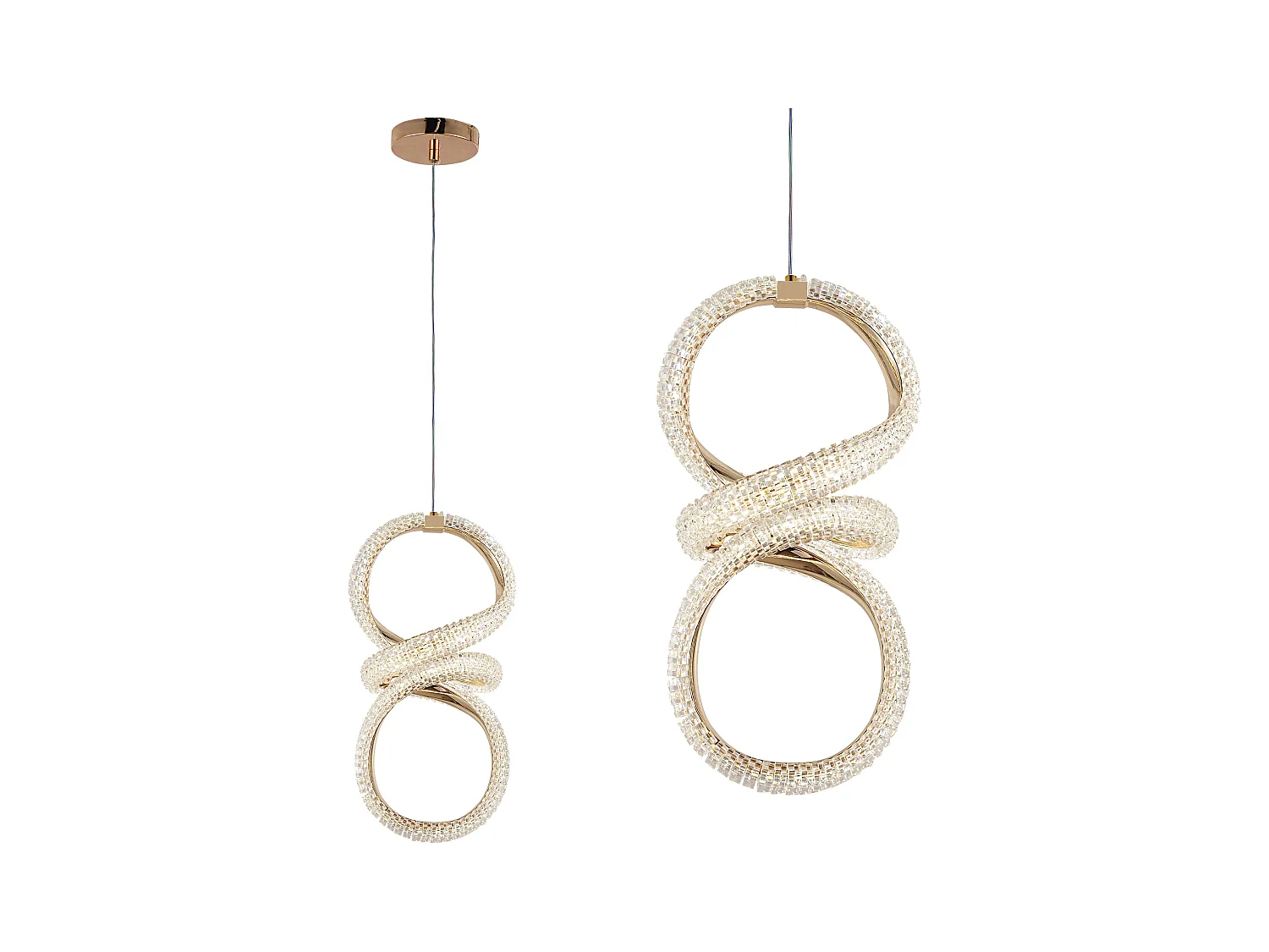 Lampe Suspendue Led Toolight G070-Cp Gold