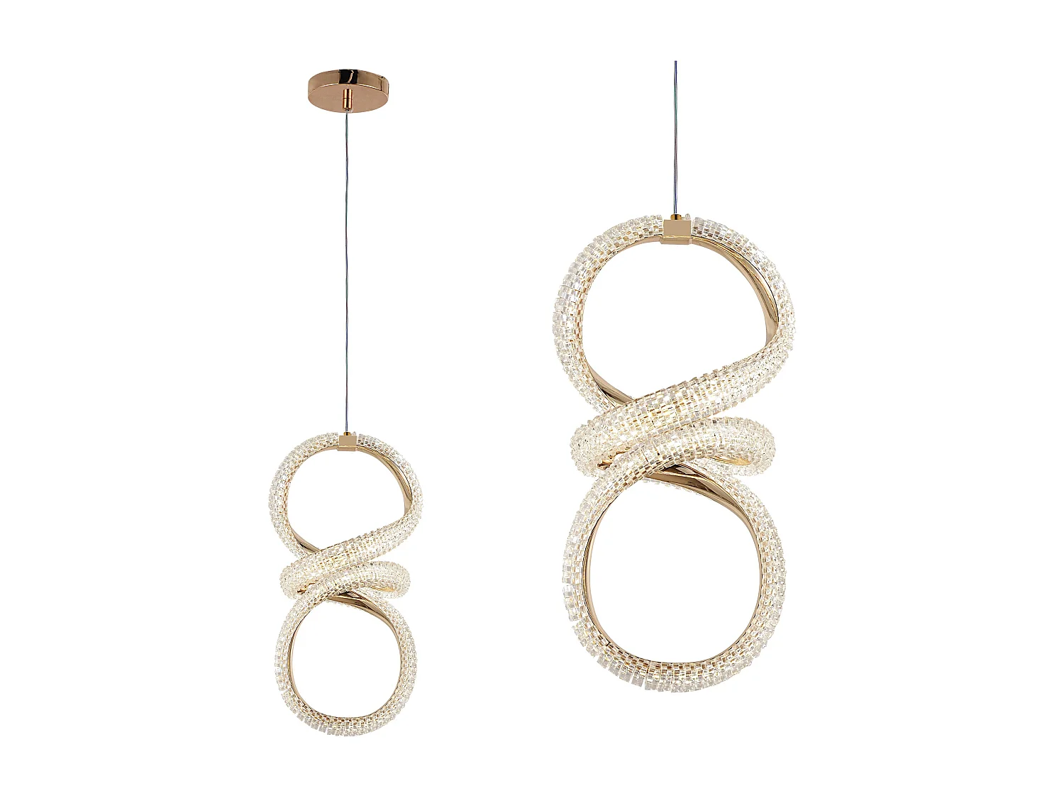 Hängande Taklampa Toolight G070-Cp Led Gold