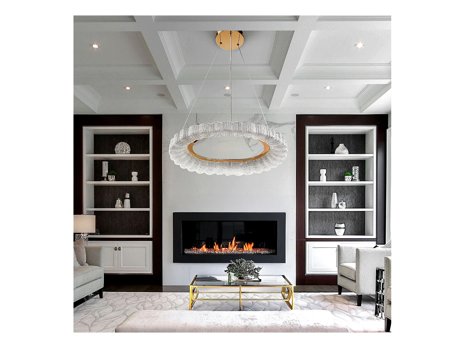 Hängelampe Led Toolight Ms019-Cp Rose Gold 60Cm