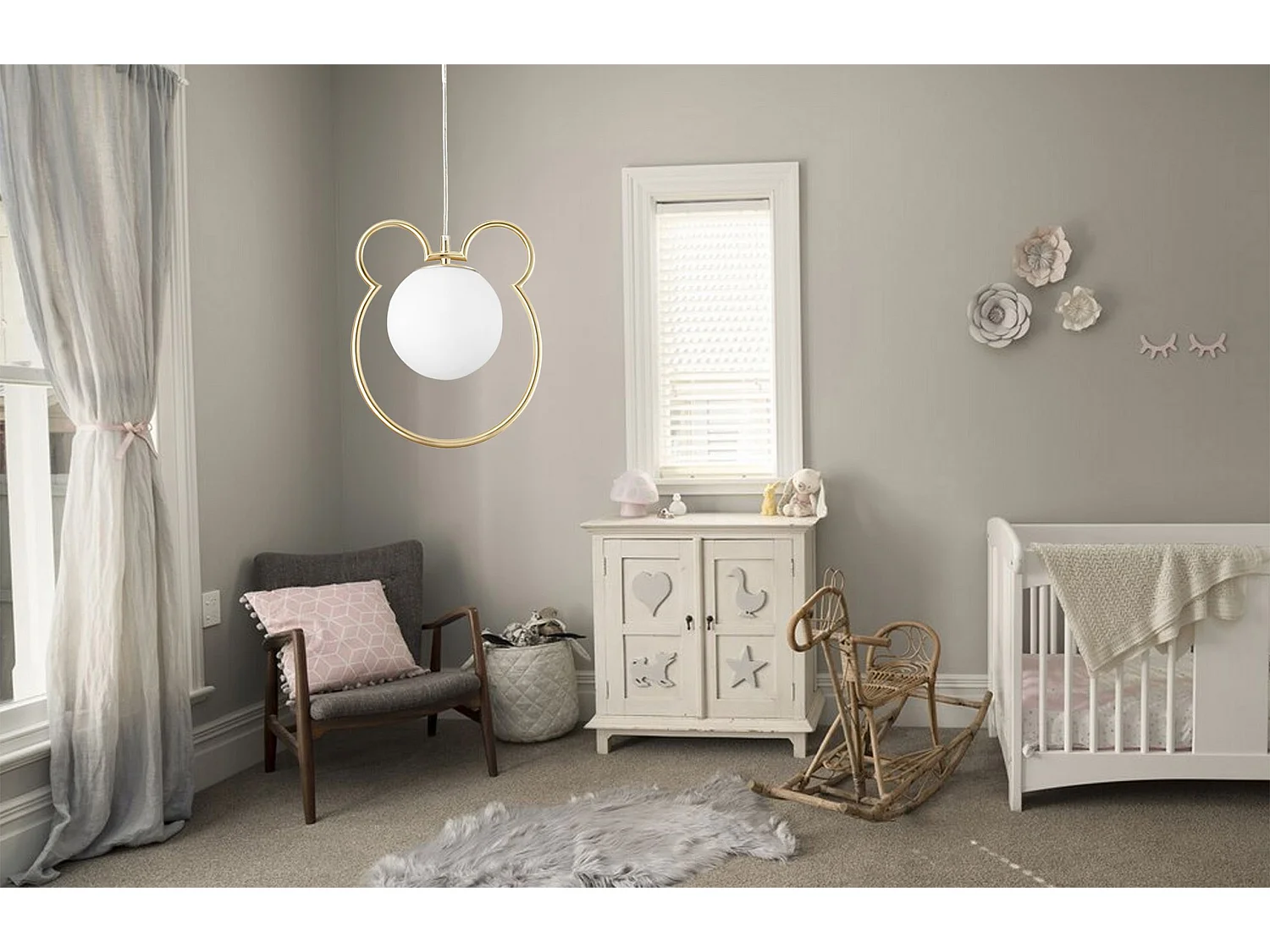 Lámpara Toolight G105-1W Gold White