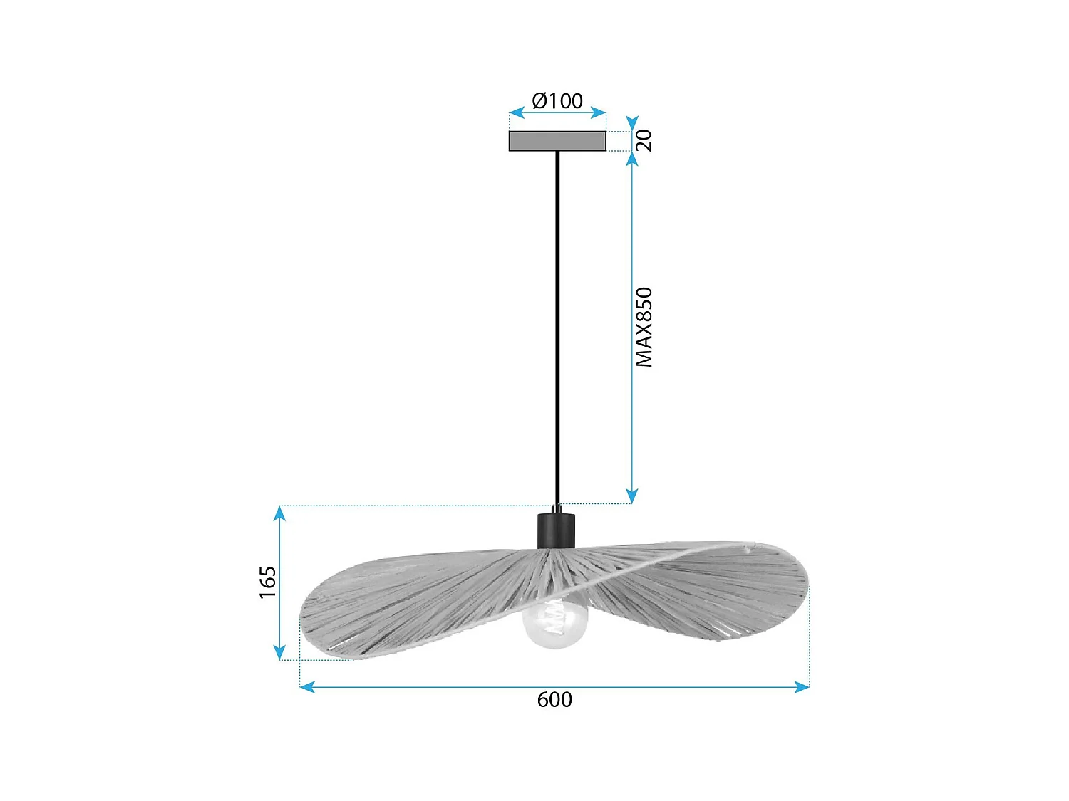 Lampe Toolight App1831-1Cp Black