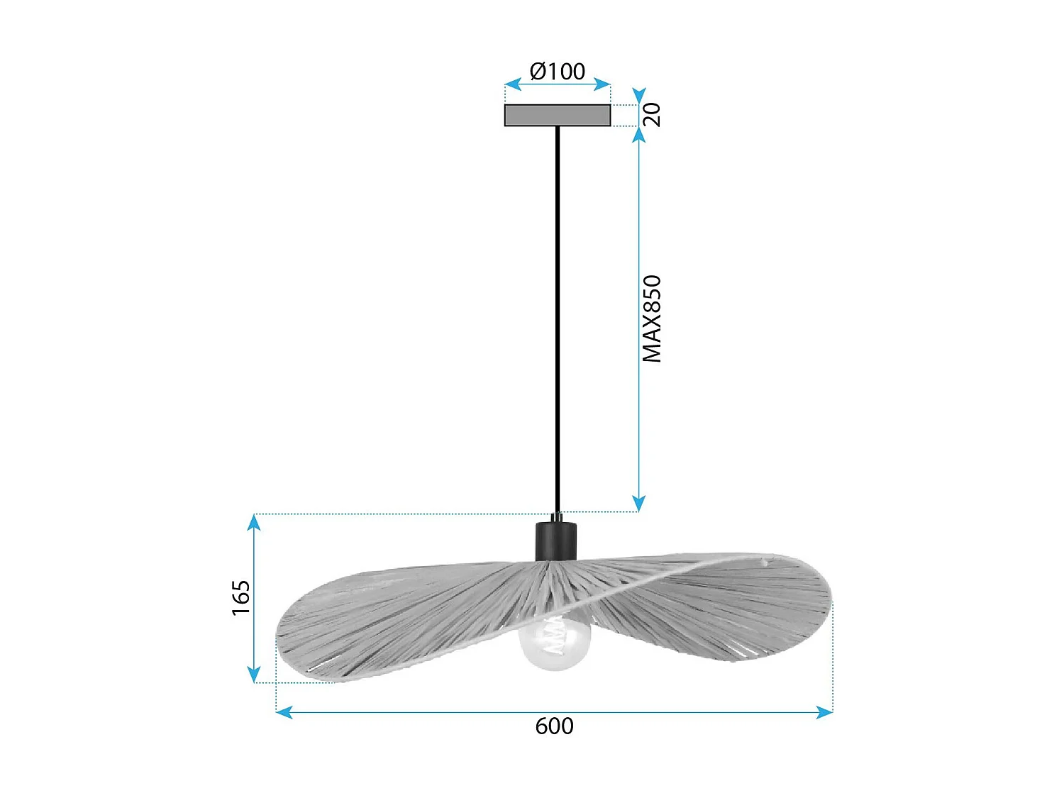 Lampe Toolight App1831-1Cp Black