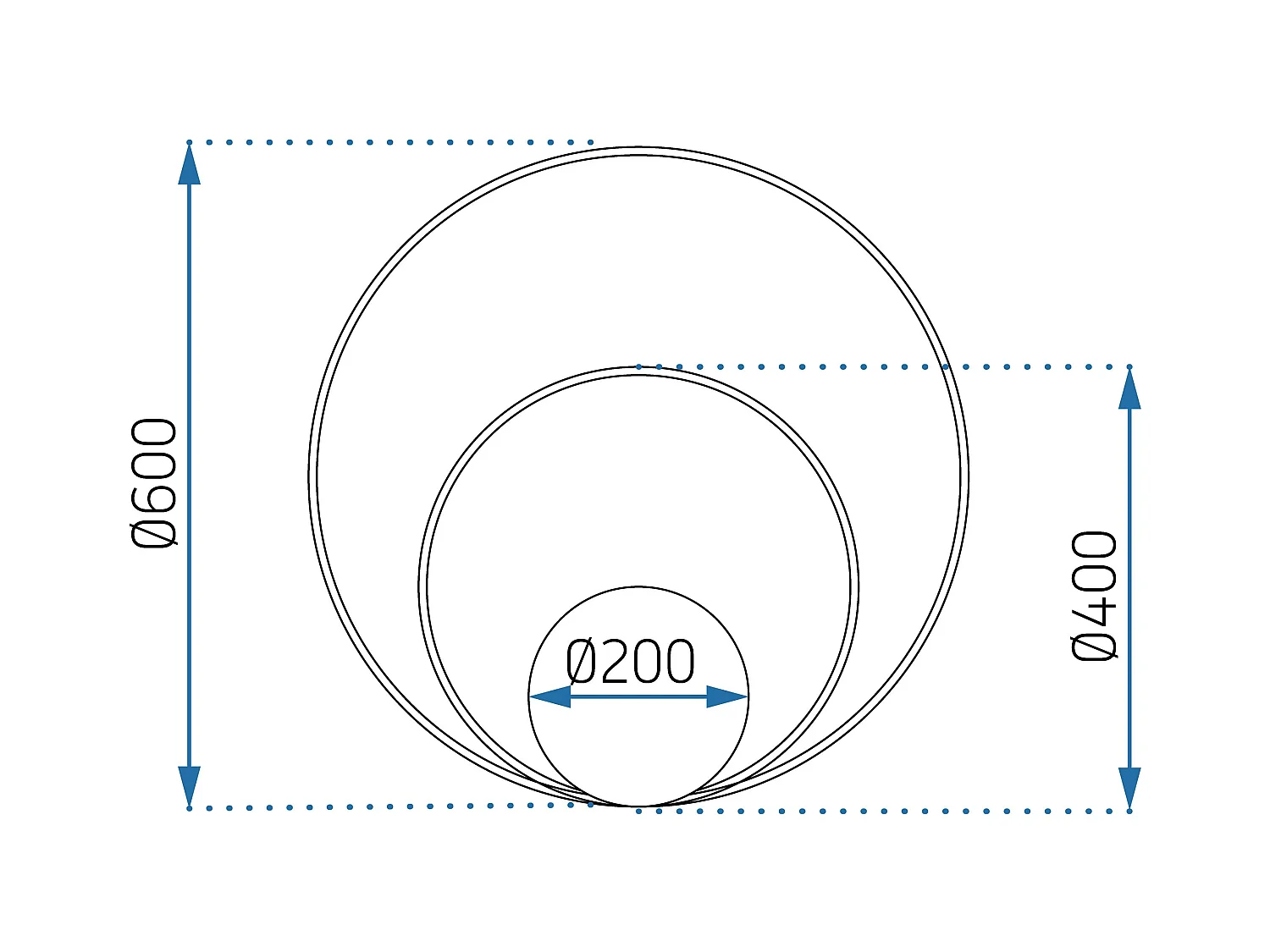 Lampe Led Toolight App802-C Black