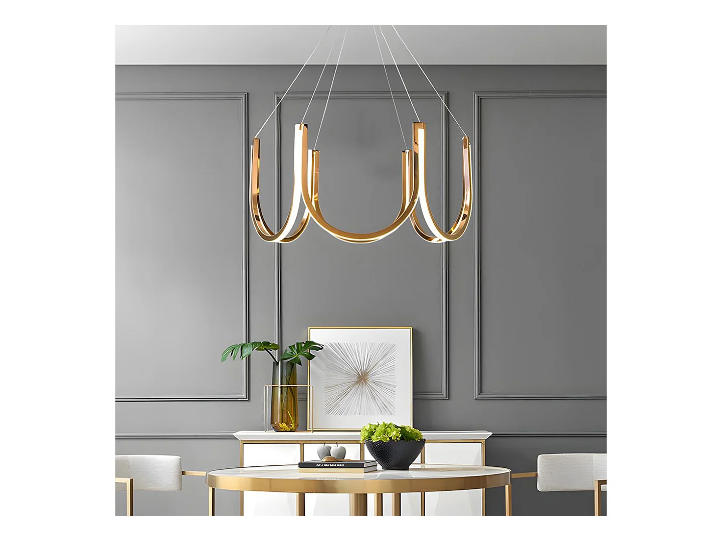 Lampe Suspendue Led Toolight App1749-Cp Gold