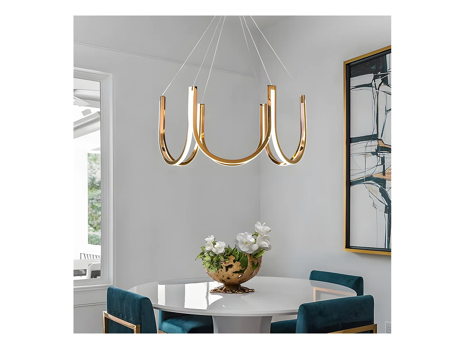 Lampe Suspendue Led Toolight App1749-Cp Gold