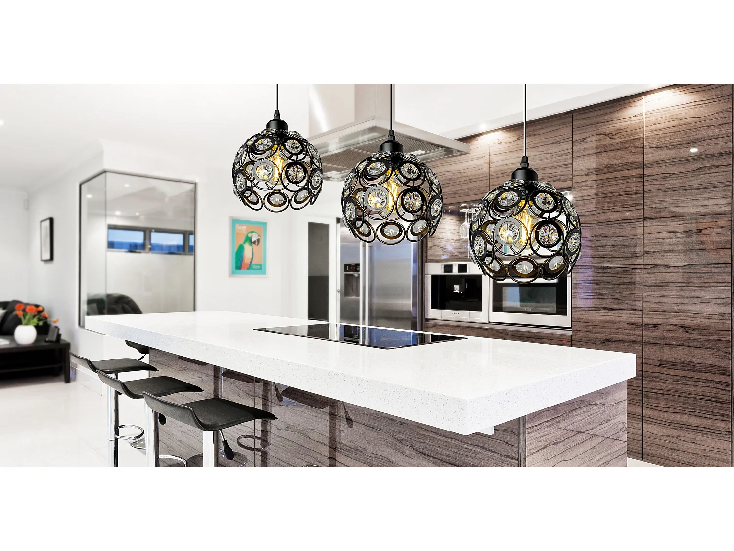 Hanglamp Toolight App203 Black