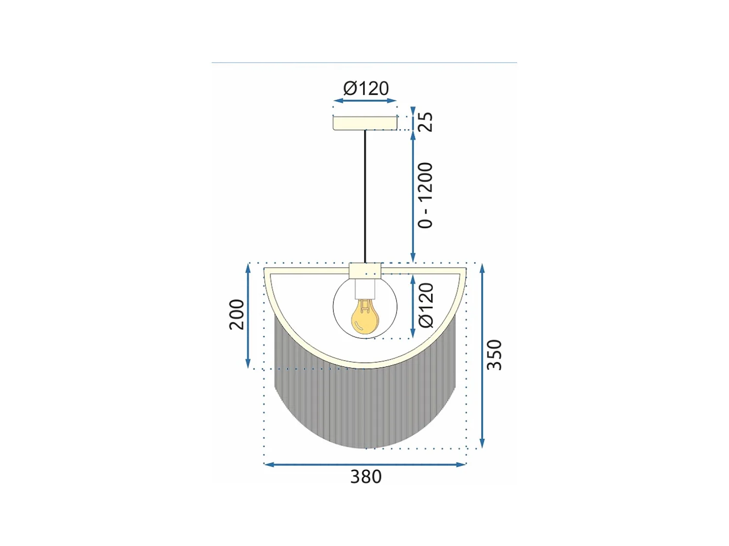 Lampe Suspendue Toolight App968 Black