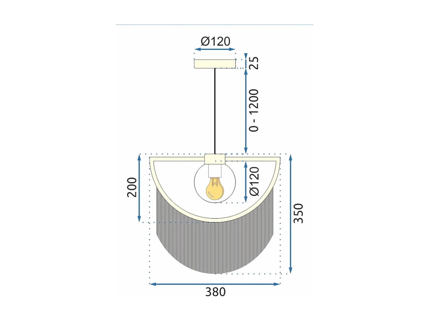 Lampe Suspendue Toolight App968 Black