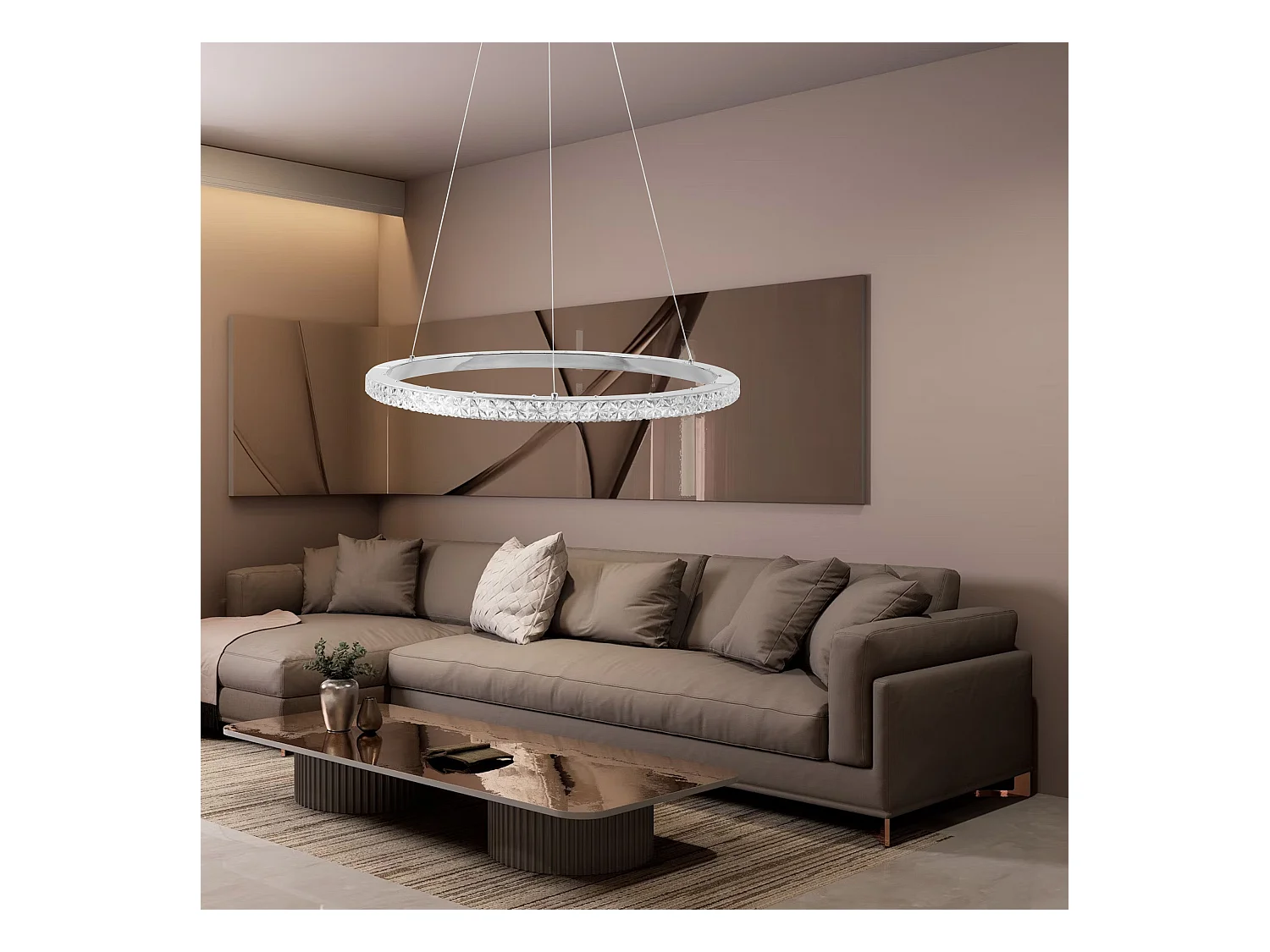 Lampe Suspendue Led Toolight Ms010-Cp Chrome