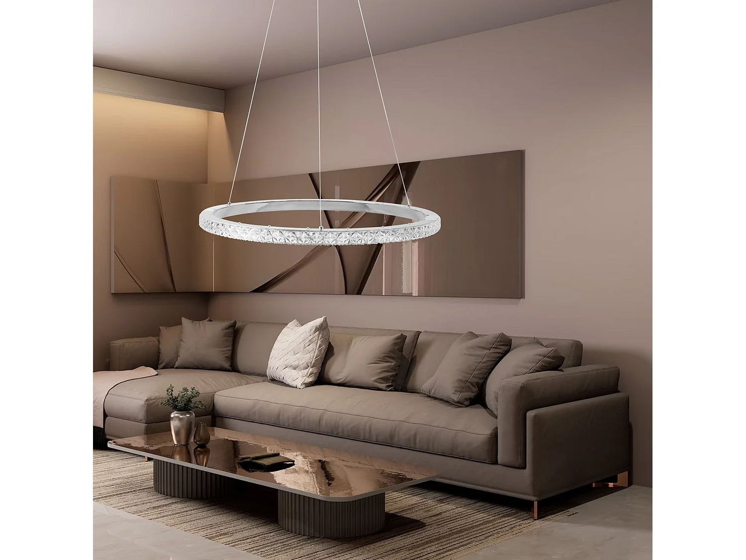 Lampe Suspendue Led Toolight Ms010-Cp Chrome