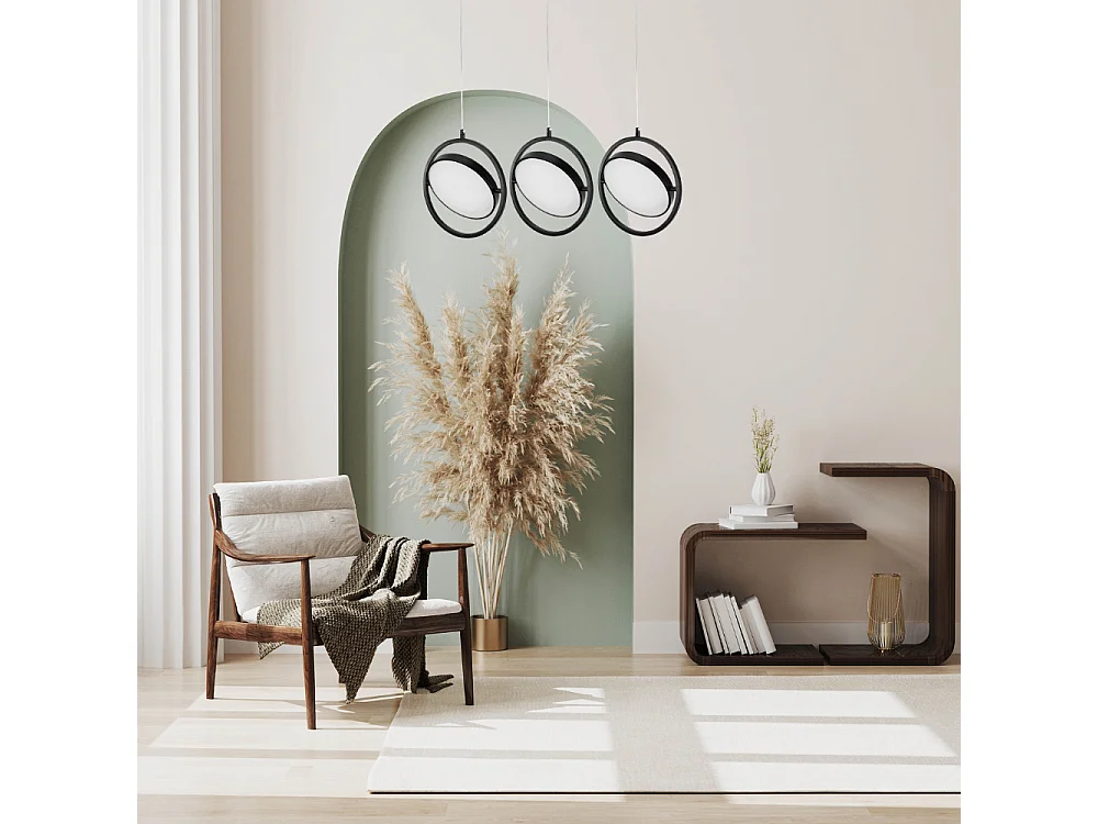 Lampe Suspendue Led Toolight App1790-Cp Black