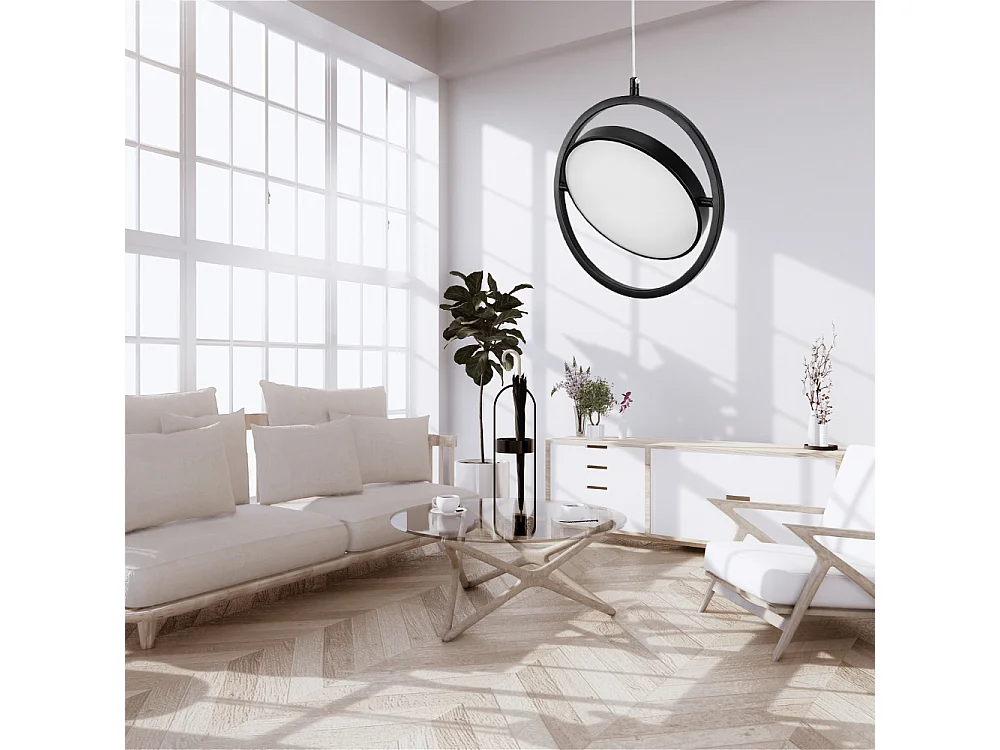 Lampe Suspendue Led Toolight App1790-Cp Black