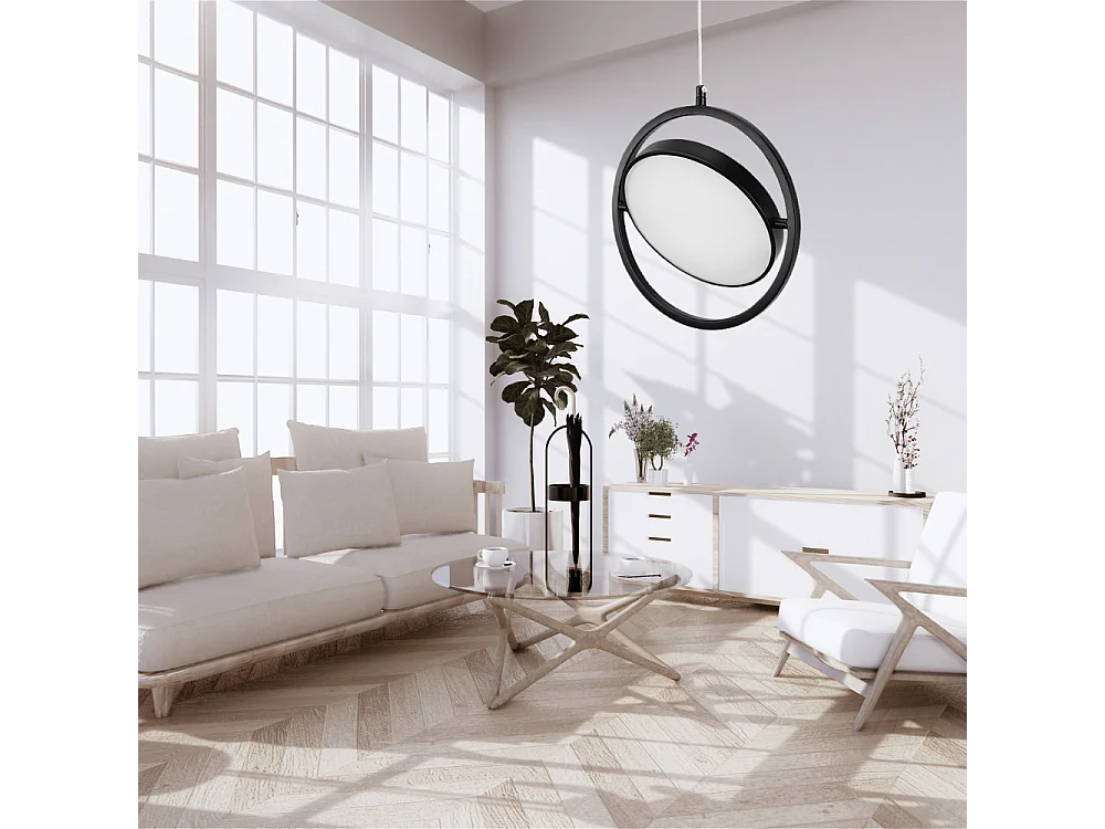 Lampe Suspendue Led Toolight App1790-Cp Black