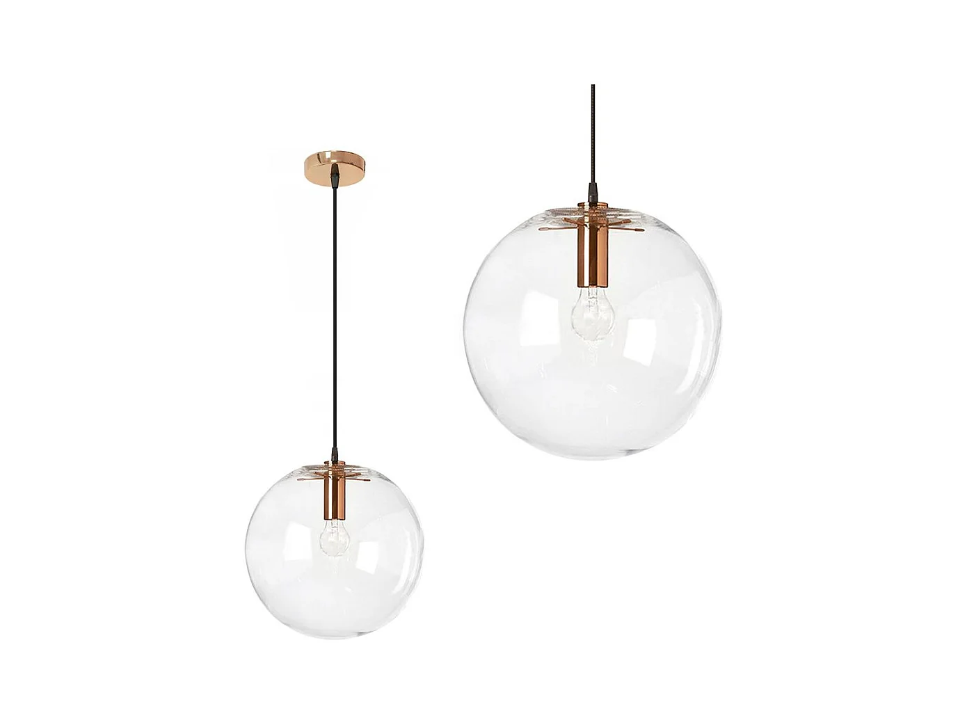Lampe Suspendue Toolight App039-1Cp Rose Gold 20
