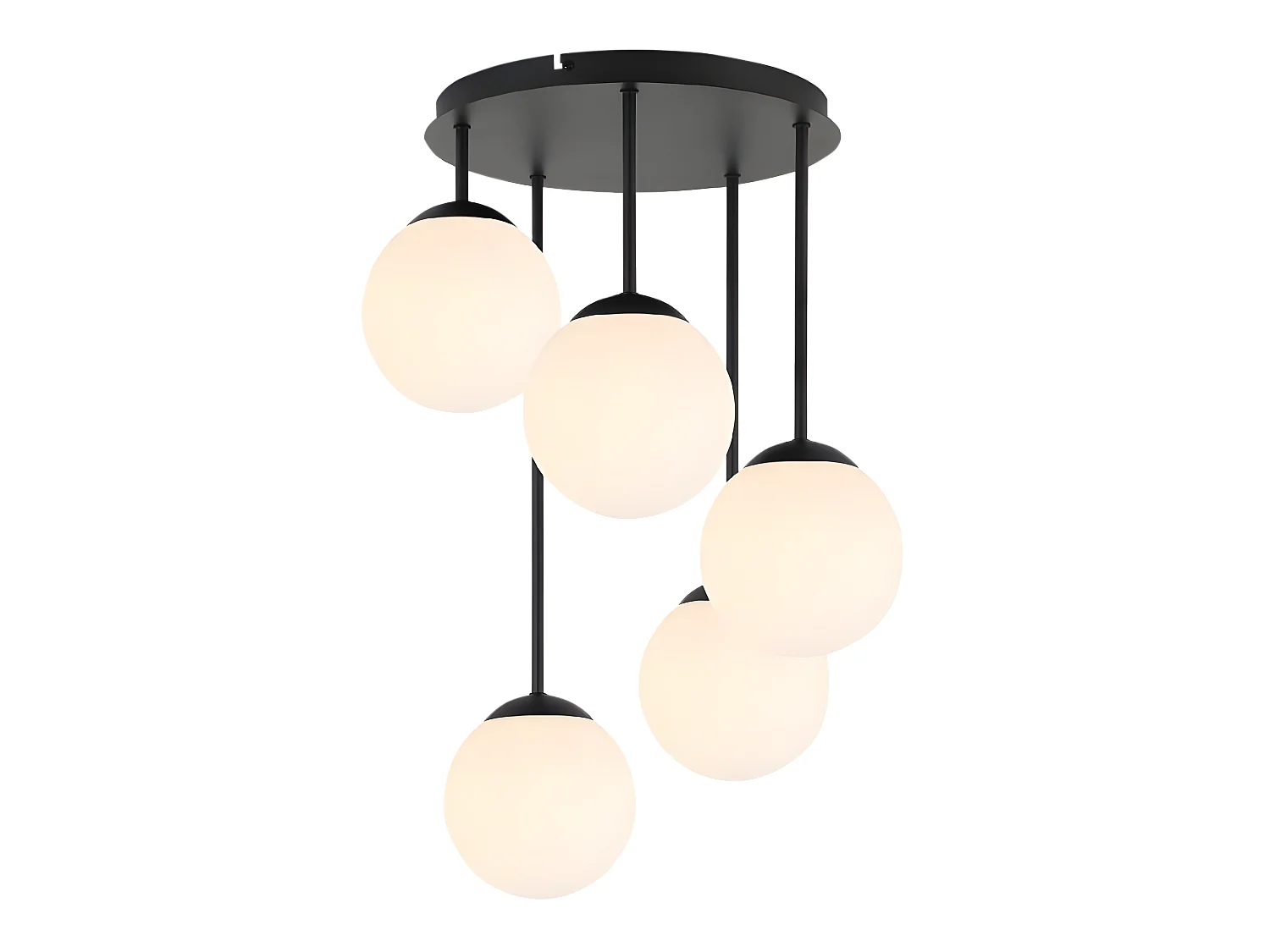 Lampe Suspendue Toolight App1816-5Cpr Black White