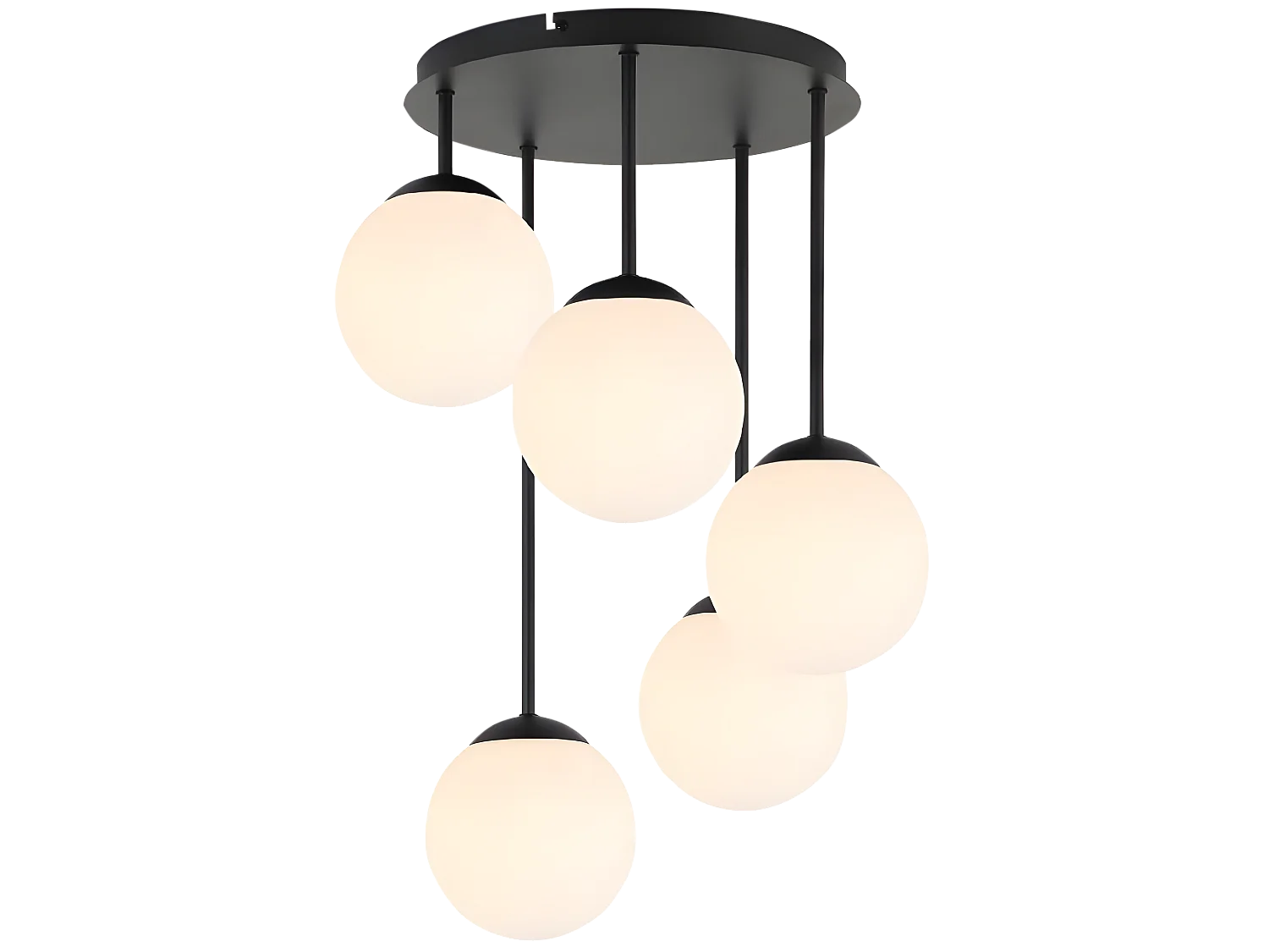 Lampe Suspendue Toolight App1816-5Cpr Black White