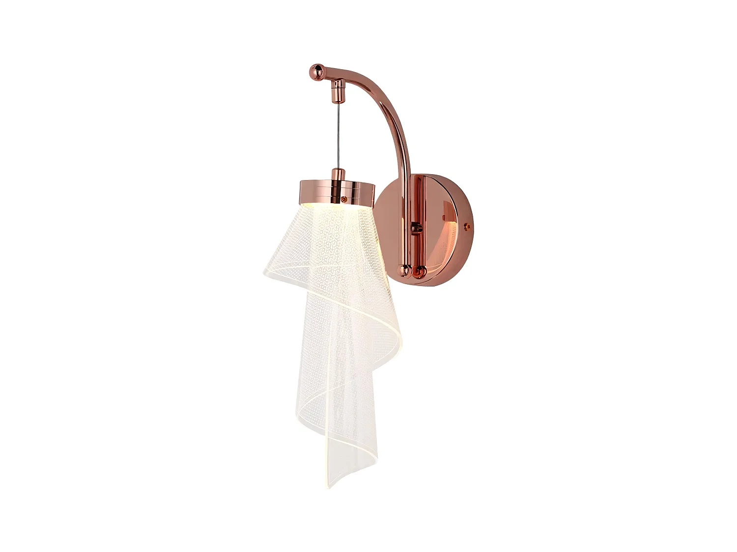 Lampe Suspendue Toolight App1766-1W Rose Gold