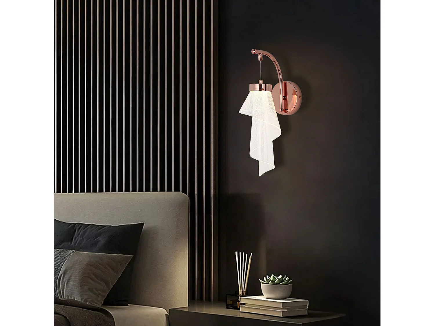 Lampe Suspendue Toolight App1766-1W Rose Gold