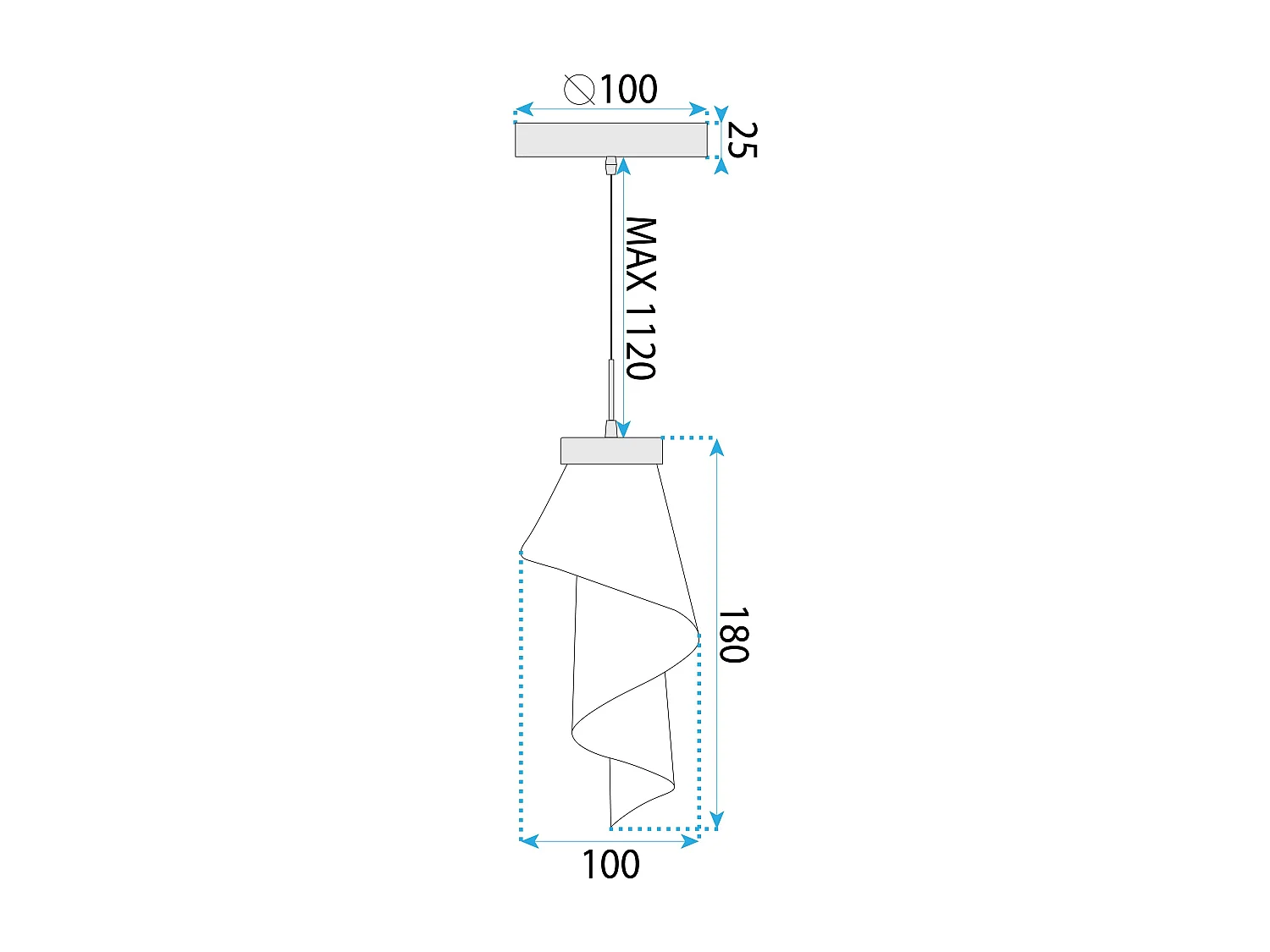 Lampe Toolight App1765-1Cp Gold
