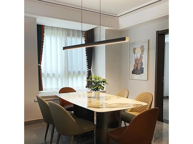 Candeeiro Suspenso Led Toolight App1448-Cp Black 100Cm