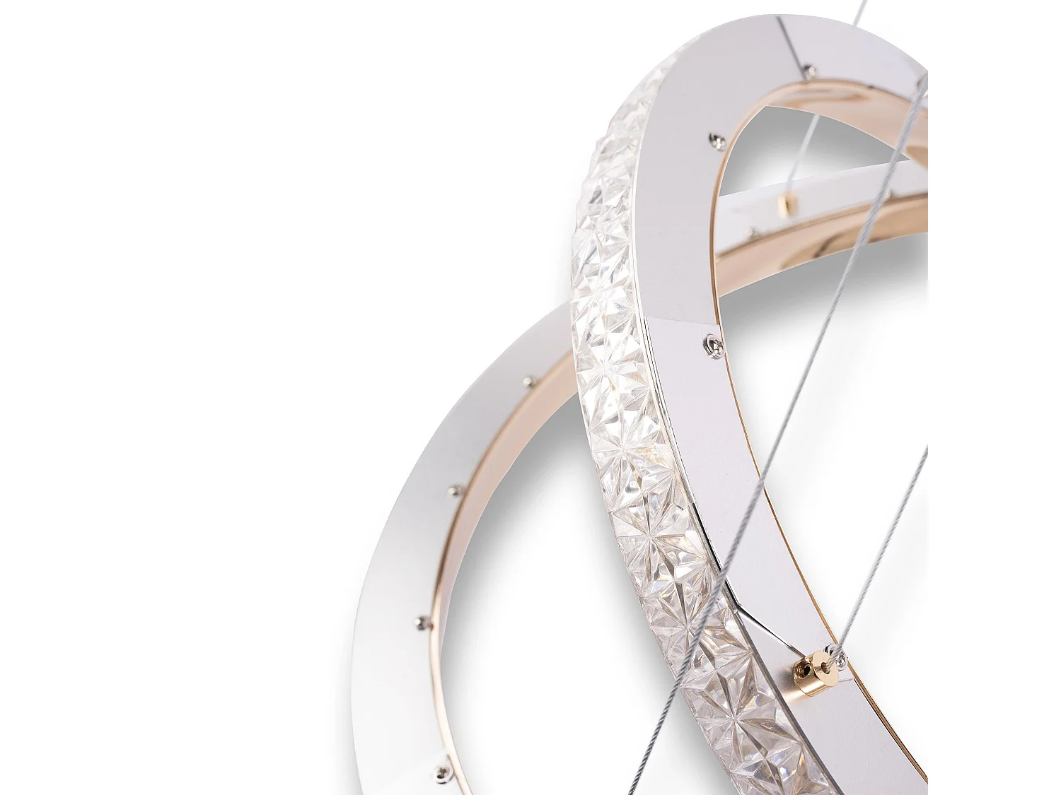 Lampe Suspendue Led Toolight Ms011-Cp Rose Gold 59Cm