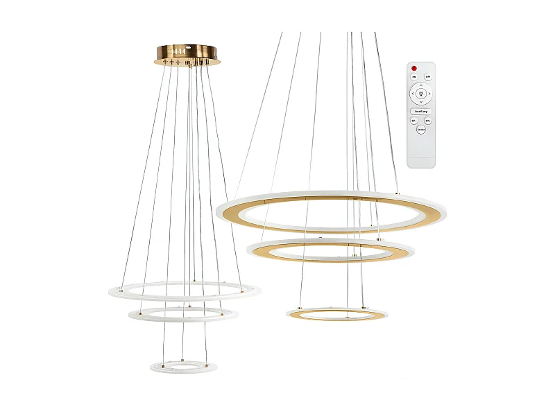 Lampe Suspendue Led Toolight G041-3Cp Brush Gold