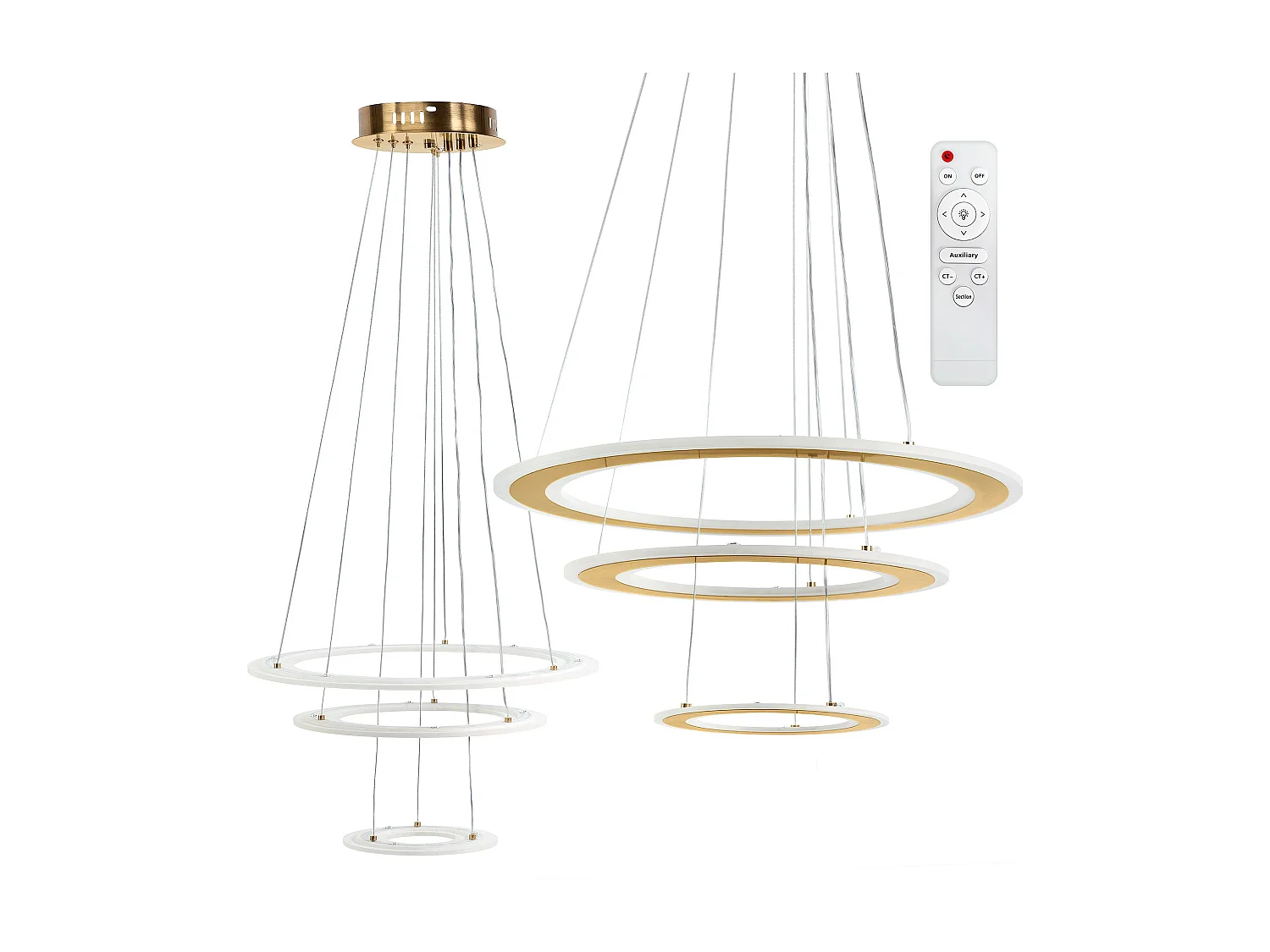 Lampe Suspendue Led Toolight G041-3Cp Brush Gold